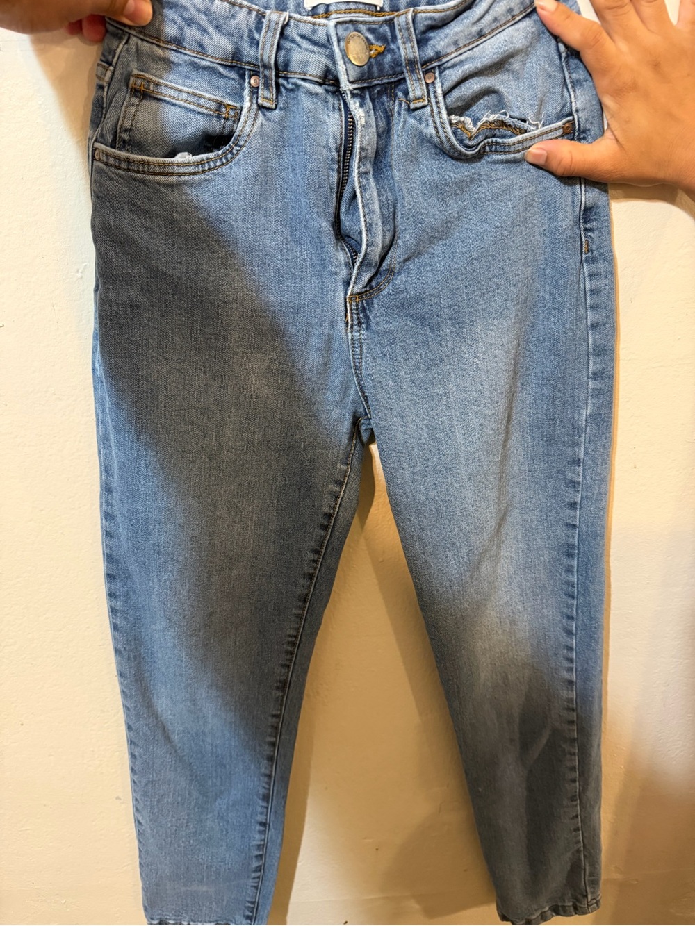 Cotton On Men's Skinny Jeans in Light Blue Denim